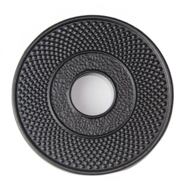 Imagem de Tapete decorativo de ferro fundido de tripé, porta-copos com pinos/pés de borracha – Enchimentos resistentes para panela quente, isolamento antiderrapante com padrão floral vintage – para cozinha, mesa de jantar, chaleira