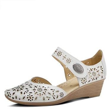 Imagem de Spring Step Sandália plataforma feminina Nougat, Branco, 5