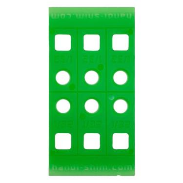 Imagem de Handi-Shim HS132100GR calços de construção/espaçadores de plástico, pacote com 100, 1/32 polegada, verde