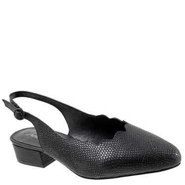 Imagem de Trotters Sapatos femininos, Cobra preta, 7 Wide