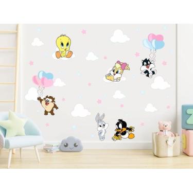 Imagem de Adesivo de Parede Looney Piu Piu Frajola Gêmeos - Adesivos Kigrude