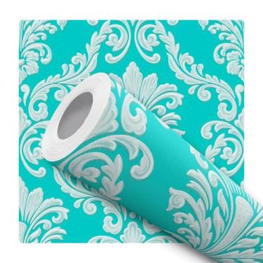 Imagem de Papel De Parede Vinílico Provençal Verde Elegante Sala Quarto 10m - Si