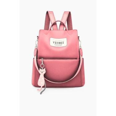 Imagem de Mochila Feminina Grande De Tecido Oxford À Prova D'água Casual/Bolsa D