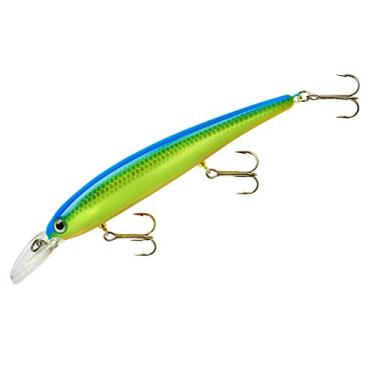 Imagem de Isca de pesca Bandit Walleye Minnow Jerkbait, 11,4 cm, 147 g, Chartreuse Blue Back, Shallow (Trolls to 12')