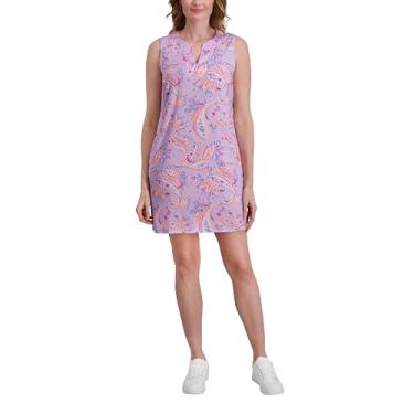 Imagem de Stella Parker Roupa feminina de verão casual para viagem, vestido de verão para resort, saída de praia, vestido de férias, Paisley, P