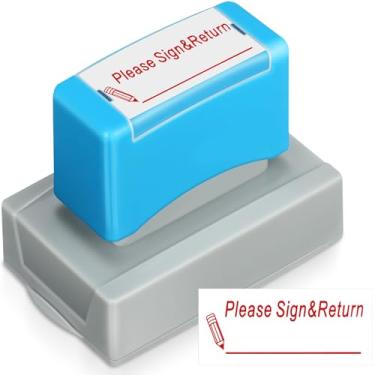 Imagem de Saypacck Carimbos de professores autotintados para professores caixa de seleção para sala de aula (assine a devolução)