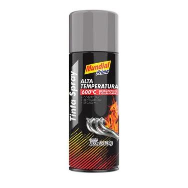 Imagem de Spray Alumínio Alta Temp 400ml Mundial Primer  Proteção e Resistência 
