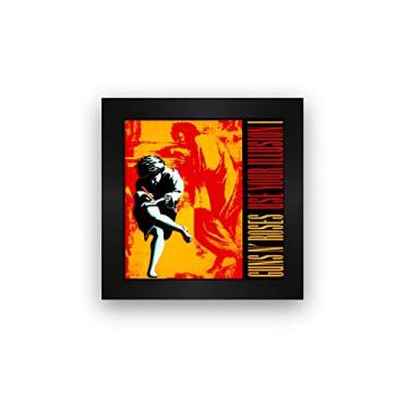Imagem de Quadro azulejo com moldura Guns in Roses Use Your Illusion I