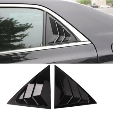 Imagem de XITER 2 peças ABS Fibra de Carbono Estilo Corrida ABS Persianas de Janela Lateral Traseira para Ventilação de Ar Persianas para Honda 7th Accord 2003-2007, Preto