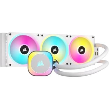 Imagem de CORSAIR Cooler líquido para CPU iCUE Link H150i RGB - 360 mm AIO - Ventiladores QX120 RGB - Compatível com Intel® LGA 1700, AMD® AM5 - Hub de sistema iCUE Link incluído - Branco