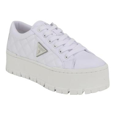 Imagem de GUESS Tênis Tesie feminino, Branco 140, 8.5