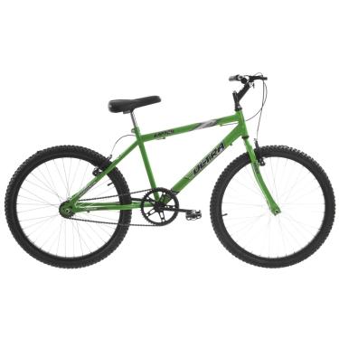 Imagem de Bicicleta de Passeio Ultra Bikes Esporte Rebaixada Aro 24 Reforçada Freio V-Brake Sem Marcha Verde Kw