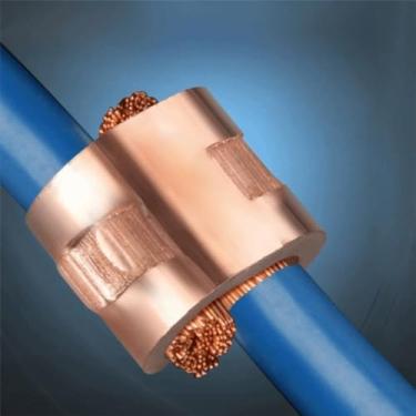 Imagem de Grampo de cabo paralelo tipo C conector de ramo de cobre fivela de fio de alumínio (13 x 11,8 x 2 mm)