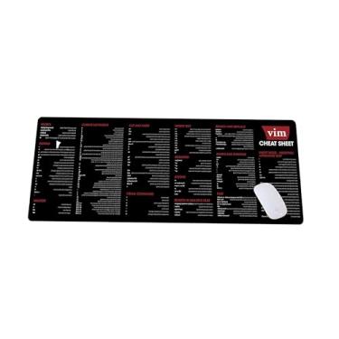 Imagem de Mouse pad Vim Commands – Guia de referência rápida para desenvolvedores de software, programadores de IA e hackers – Acessórios essenciais de computador para fins de estudo, trabalho e referência KMH