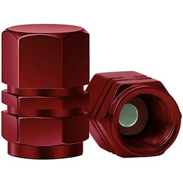 Imagem de AIEX 8 pacotes de tampas de haste de válvula de pneu de alumínio com junta tampas de válvula hexagonal universais de substituição para carros, SUV, bicicletas, motocicletas, à prova de ar, rosquear,