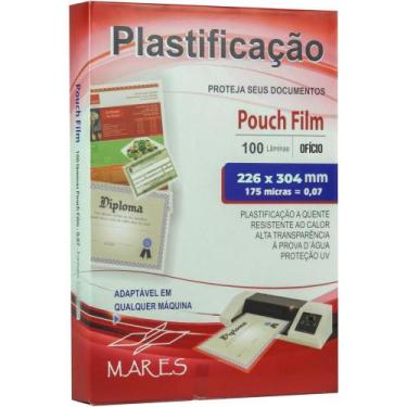 Imagem de Plástico para Plastificação Pouch FILM Ofício 226X340MM 0,07 Conjunto 