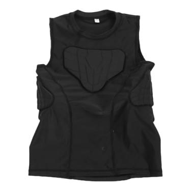Imagem de Colete acolchoado para futebol juvenil Camisa protetora anticolisão espessada Protetor de costela no peito para crianças Esportes Poliuretano Respirável Elástico Design Tecido (YXL)