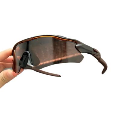 Imagem de Óculos de Sol masculino e feminina Corrida Ciclismo Beach Tennis Praia Volei polarizado Proteção UV400(tudo marrom)