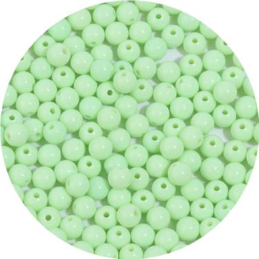 Imagem de 500 peças 8 mm contas redondas lisas de acrílico para artesanato contas espaçadoras com orifício para pulseira faça você mesmo, colar, brincos, chaveiro, feminino, suprimentos para fabricação de joias