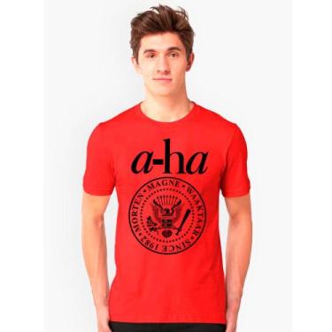 Imagem de Camiseta camisa A-HA, banda new wave anos 80 varias cores exclusiva un