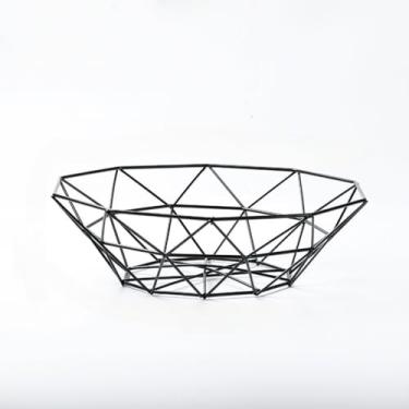 Imagem de Fruteira Cesta Aramada com Acabamento Refinado – Multiuso para Organizar Frutas, Doces e Objetos Domésticos, Ideal para Cozinha e Sala (1 UNIDADE)