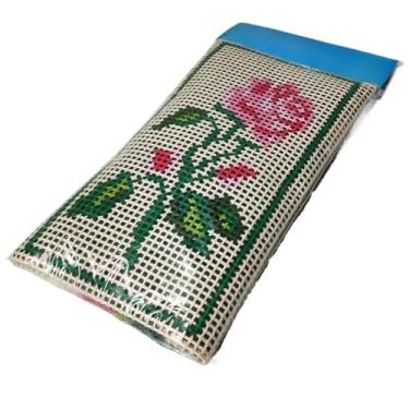 Imagem de Kit para Bordar Quadro Tapeçaria em Talagarça, Tela Pintada à Mão + Lãs + Agulha + Manual de Pontos(3305)