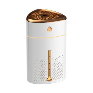 Imagem de Umidificador de viagem, umidificador de névoa de 1000 ml, difusor de óleo essencial, difusor de aromaterapia, com 7 luzes de LED que mudam de cor para casas, carros e escritórios (branco)