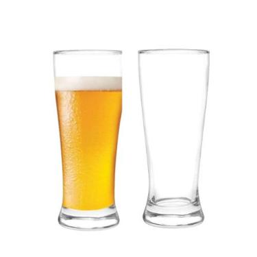 Imagem de Jogo 2 Copos de Cerveja Chopp Bar Pub de Vidro Rostock 300ml Cristar