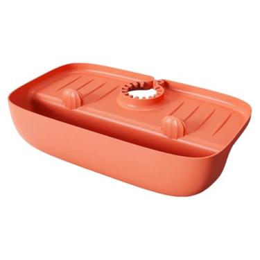 Imagem de ＫＬＫＣＭＳ Tapete para de pia de cozinha, protetor de respingos, bandeja coletora de água para, protetor de escorredor de, Laranja