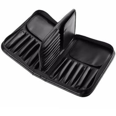 Imagem de Caixa de Armazenamento Profissional Portátil para Kits Pincéis - Organizador Plegável Acomoda 29 Maquiagem Classificado Sem Bagunça