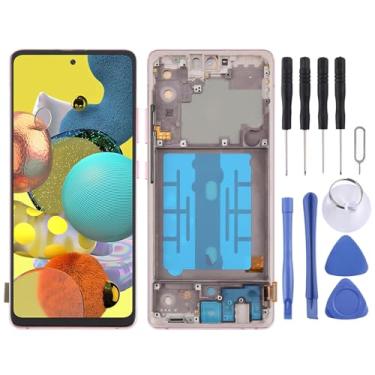 Imagem de Hiregolish Peças de reparo de tela LCD de celular para Samsung Galaxy A51 5G SM-A516 6,4 polegadas OLED LCD digitalizador de tela montagem completa com moldura e kits de reparo