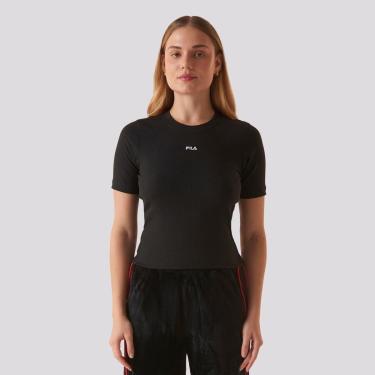 Imagem de Camiseta Fila Regular Essentials Canelada Feminina-Feminino