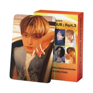 Imagem de Conjunto De Photocards HD Kpop ATEEZ Golden Hour Parte 3 Com 55 Peças 