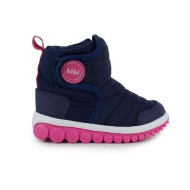 Imagem de Bota Infantil Feminina Bibi Roller Marinho Hot Pink 1155, 23