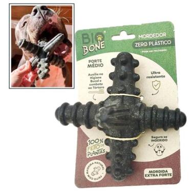 Imagem de Brinquedo Mordedor Cachorro 100% Natural Pet Biobone Tam. M Sabor:Made