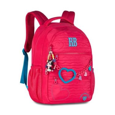 Imagem de Mochila Rebecca Bonbon Matelassê Corações Bolsa Feminina, Rosa
