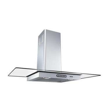Imagem de Coifa de Parede 90cm Vidro Reto Duto Slim Nardelli Inox, 110V
