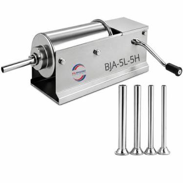 Imagem de Ensacadeira Bja 5 Litros Aço Inox Canhão Linguiça Horizontal