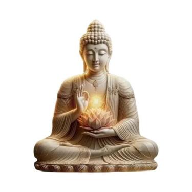 Imagem de Estátua De Buda Lotus Terrace Para Decoração De Escritório E Casa, Esc