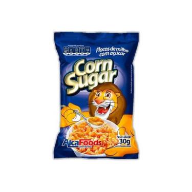 Imagem de Cereal Matinal Milho e Açúcar 30g Sachê Alca Foods - Pacote Com 25 Uni