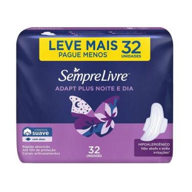 Imagem de Absorvente Externo Sempre Livre Adapt Plus - Noite e Dia Suave com Aba