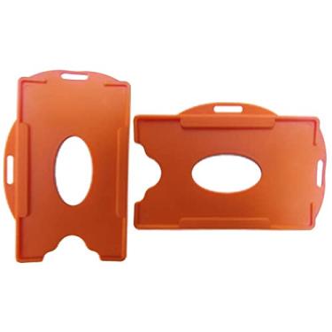 Imagem de Porta Crachá Laranja Sólido Universal Marpax 100un