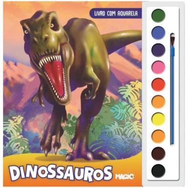 Livro infantil colorir dinossauros 101 desenhos em Promoção na Americanas