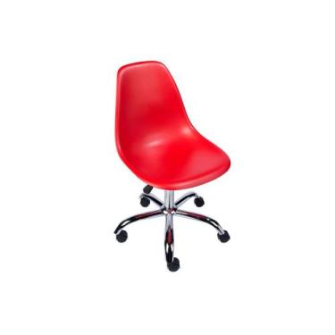 Imagem de Cadeira de Escritório Eames Eiffel Giratória - Vermelho - Abra Casa