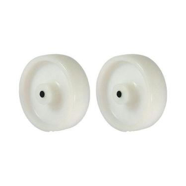 Imagem de Kit 2 un roda 512 nylon 5 pol 110kg p/ rodízio - AJAX