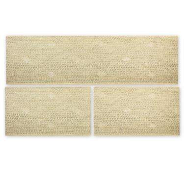 Imagem de Kit 3 Peças Ps Jogo Tapete Cozinha Largo 0,66 Antiderrapante Ps-29