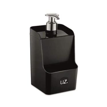 Imagem de Dispenser Slim de Plástico Preto 500ml UZ Utilidades - UZ399-PR
