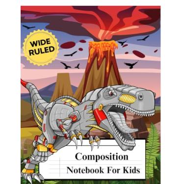 Imagem de Caderno de composição para crianças pautado amplo: caderno de composição para meninos, caderno de composição para meninas