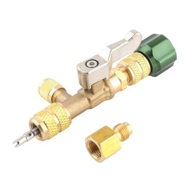 Imagem de Fenteer Removedor de núcleo de válvula de ar condicionado, chave de núcleo de válvula, ferramenta de reparo de troca rápida e resistente para freezer, casa,