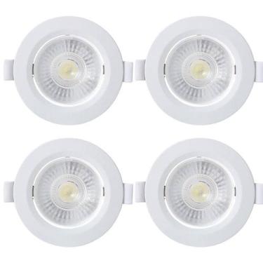 Imagem de Kit 4 Spot Embutir Taschibra Alltop Redondo Led 10W 3000K